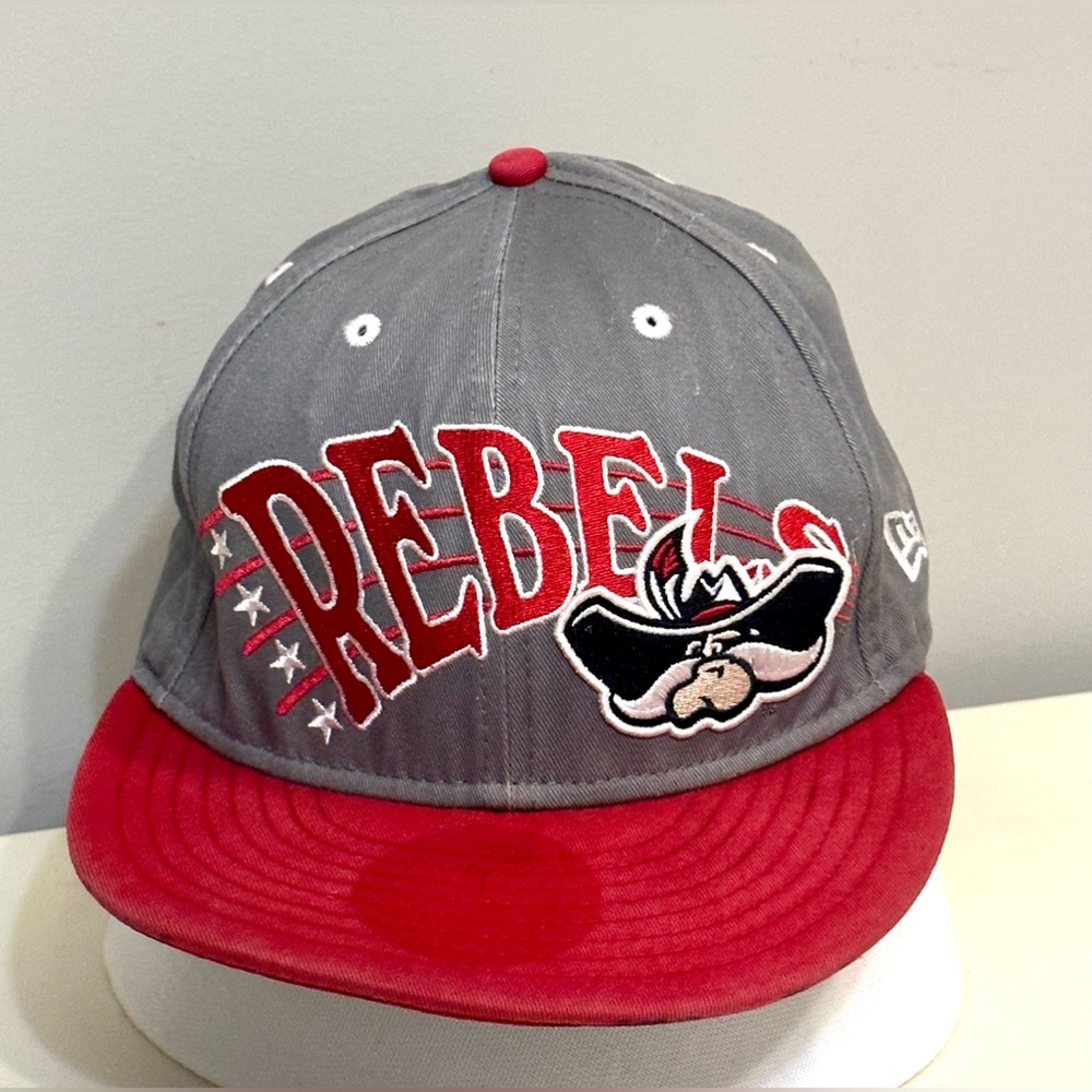 Vtg New Era 9fifty NCAA UNLV Las Vegas REBELS Snap Back Flat Brim Hat OSFM